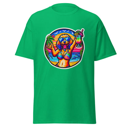 "Dogs On Vacation"-Kollektion - Blonde Havaneser #3 (female) - Klassisches Unisex-T-Shirt - 13 verschiedene Farben