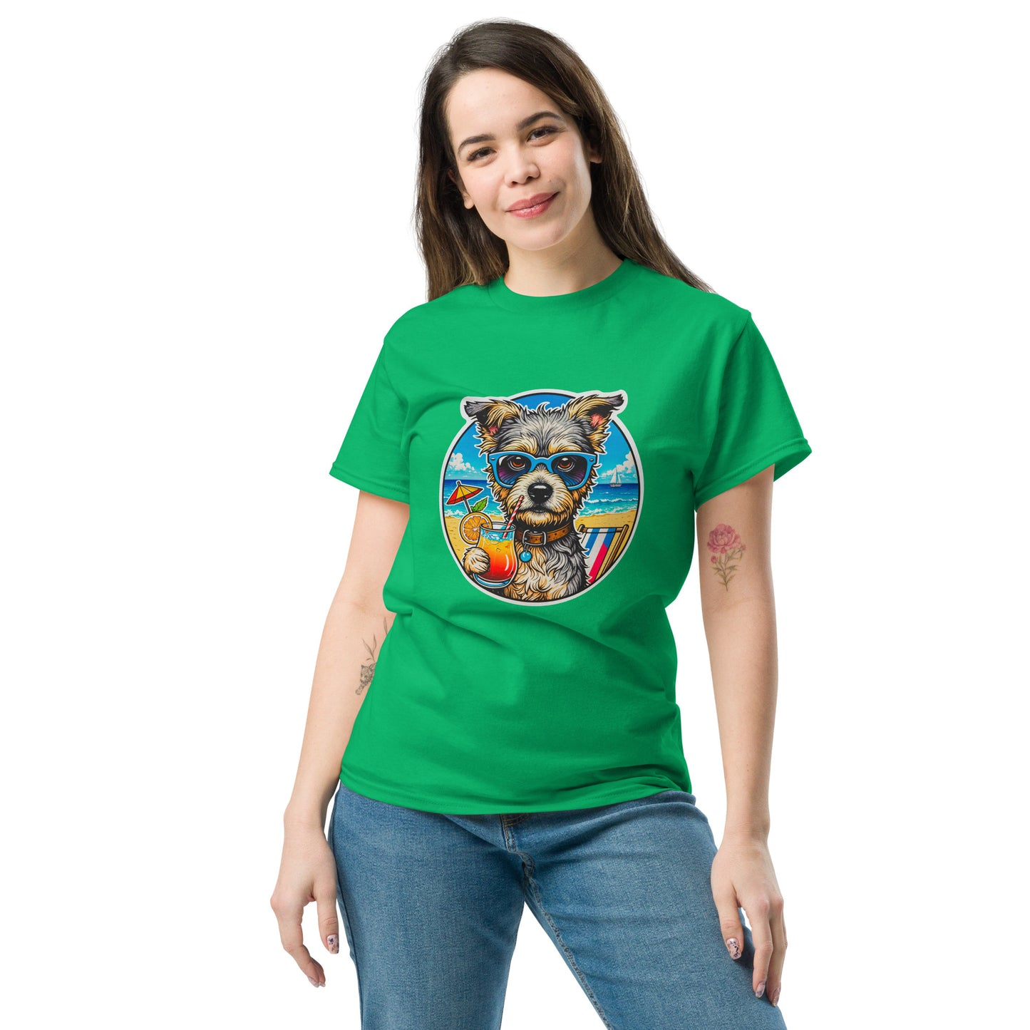 "Dogs On Vacation"-Kollektion - Milli =) - Klassisches Unisex-T-Shirt - 13 verschiedene Farben
