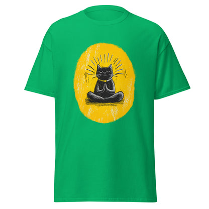 "YELLOW!" - Yoga-Cat - Klassisches Unisex T-Shirt - in 4 Farben