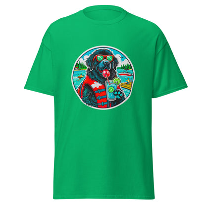 "Dogs On Vacation"-Kollektion - Neufundländer - Klassisches Unisex-T-Shirt - 13 verschiedene Farben