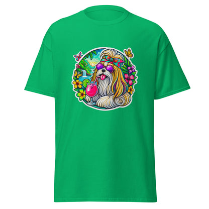 "Dogs On Vacation"-Kollektion - Ihasa Apso - Klassisches Unisex-T-Shirt - 13 verschiedene Farben