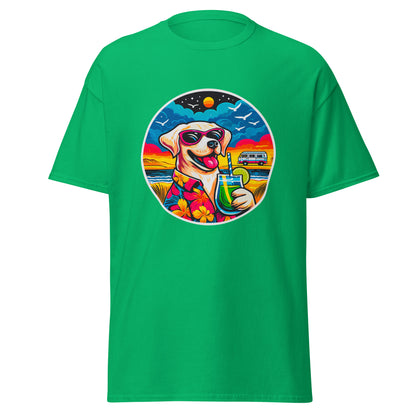 "Dogs On Vacation"-Kollektion - White Labbi - Klassisches Unisex-T-Shirt - 13 verschiedene Farben