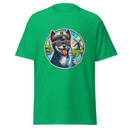 "Dogs On Vacation"-Kollektion - Schipperke - Klassisches Unisex-T-Shirt - 13 verschiedene Farben