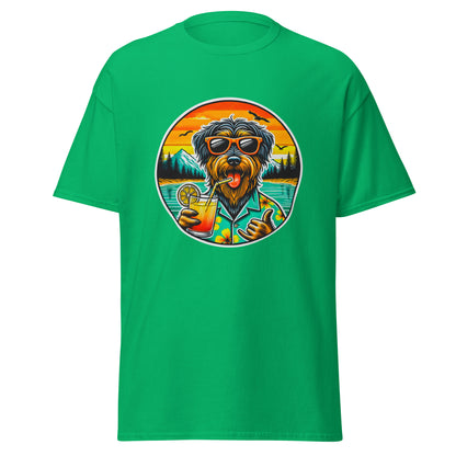 "Dogs On Vacation"-Kollektion - Rauhaardackel #2 - Klassisches Unisex-T-Shirt - 13 verschiedene Farben