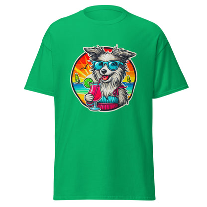 "Dogs On Vacation"-Kollektion - Bobtail - Klassisches Unisex-T-Shirt - 13 verschiedene Farben