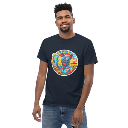 "Dogs On Vacation"-Kollektion - French Bulldog - Klassisches Unisex-T-Shirt - 13 verschiedene Farben