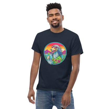 "Dogs On Vacation"-Kollektion - Afghane - Klassisches Unisex-T-Shirt - 13 verschiedene Farben