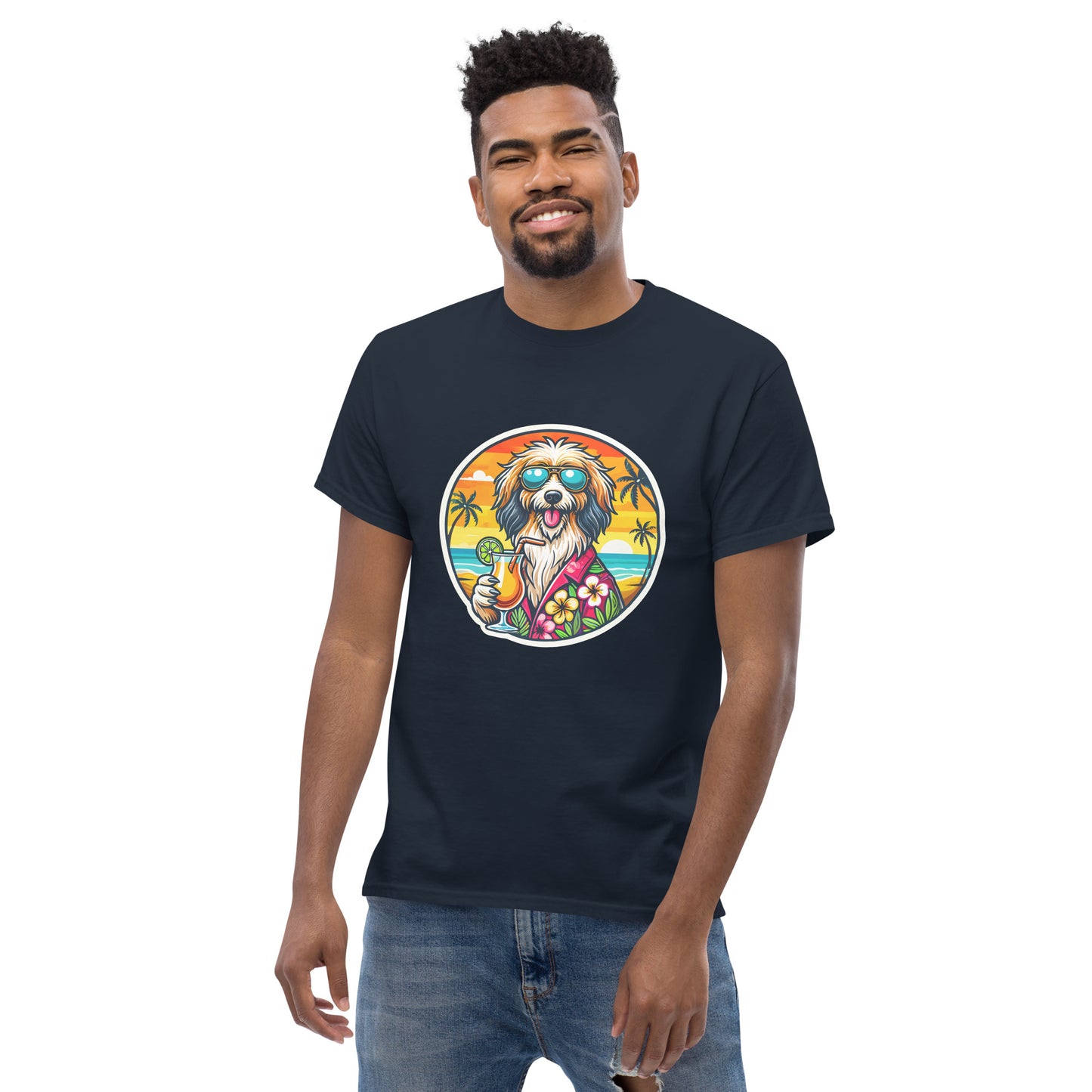 Schafspudel"Dogs On Vacation"-Kollektion - Schafpudel - Klassisches Unisex-T-Shirt - 13 verschiedene Farben