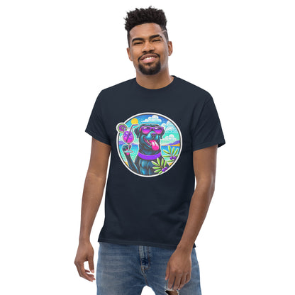 "Dogs On Vacation"-Kollektion - Black Labbi #3 - Klassisches Unisex-T-Shirt - 13 verschiedene Farben
