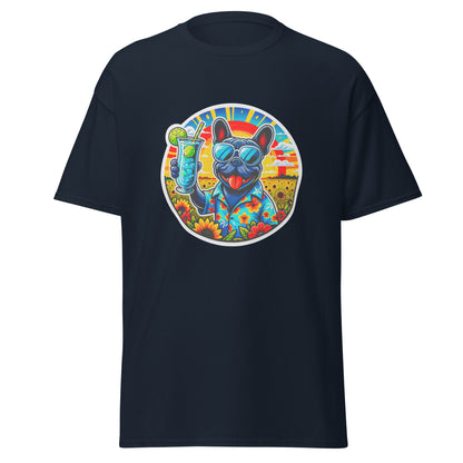"Dogs On Vacation"-Kollektion - French Bulldog - Klassisches Unisex-T-Shirt - 13 verschiedene Farben