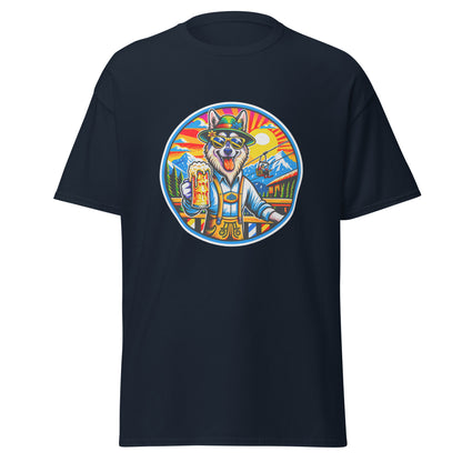 "Dogs On Vacation"-Kollektion - European Sled Dog - Klassisches Unisex-T-Shirt - 13 verschiedene Farben