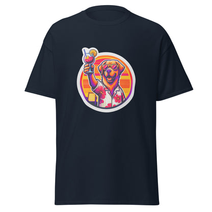 "Dogs On Vacation"-Kollektion - Golden Retriever #1 - Klassisches Unisex-T-Shirt - 13 verschiedene Farben