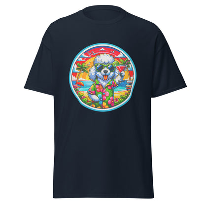 "Dogs On Vacation"-Kollektion - Schafspudel #1 - Klassisches Unisex-T-Shirt - 13 verschiedene Farben