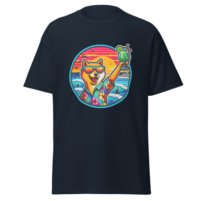 "Dogs On Vacation"-Kollektion - Shiba Inu - Klassisches Unisex-T-Shirt - 13 verschiedene Farben