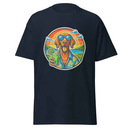 "Dogs On Vacation"-Kollektion - Viszla - Klassisches Unisex-T-Shirt - 13 verschiedene Farben