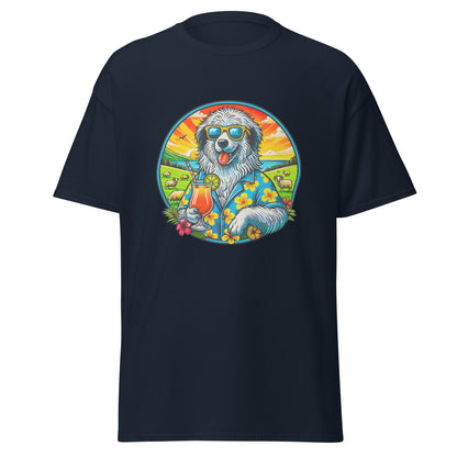"Dogs On Vacation"-Kollektion - Polish Lowland Sheepdog - Klassisches Unisex-T-Shirt - 13 verschiedene Farben