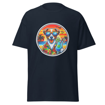 "Dogs On Vacation"-Kollektion - Jack-Russel-Terrier - Klassisches Unisex-T-Shirt - 13 verschiedene Farben