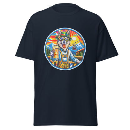 "Dogs On Vacation"-Kollektion - European Sledgedog - Klassisches Unisex-T-Shirt - 13 verschiedene Farben