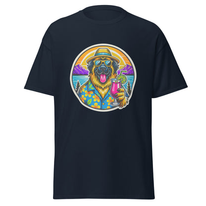 "Dogs On Vacation"-Kollektion - Leonberger - Klassisches Unisex-T-Shirt - 13 verschiedene Farben
