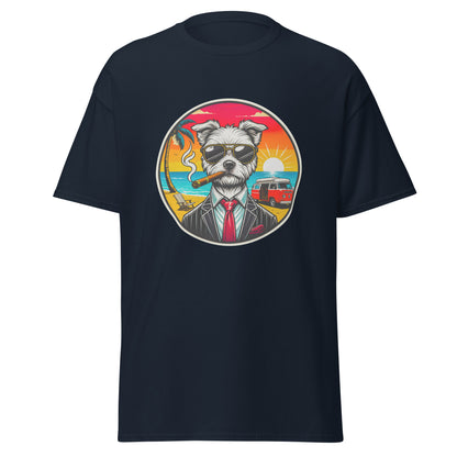 "Dogs On Vacation"-Kollektion - Malteser (Ivo) - Klassisches Unisex-T-Shirt - 13 verschiedene Farben