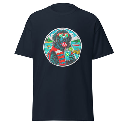"Dogs On Vacation"-Kollektion - Neufundländer - Klassisches Unisex-T-Shirt - 13 verschiedene Farben