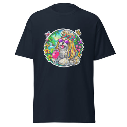 "Dogs On Vacation"-Kollektion - Ihasa Apso - Klassisches Unisex-T-Shirt - 13 verschiedene Farben