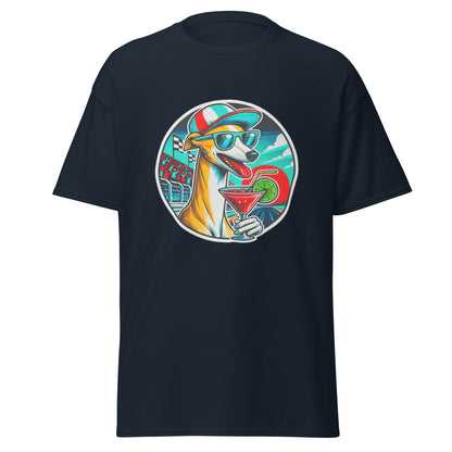 "Dogs On Vacation"-Kollektion - Whippet - Klassisches Unisex-T-Shirt - 13 verschiedene Farben