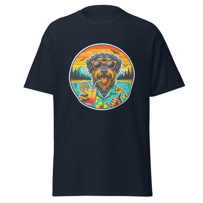 "Dogs On Vacation"-Kollektion - Rauhaardackel #2 - Klassisches Unisex-T-Shirt - 13 verschiedene Farben