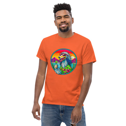 "Dogs On Vacation"-Kollektion - Afghane - Klassisches Unisex-T-Shirt - 13 verschiedene Farben