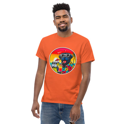 "Dogs On Vacation"-Kollektion - Black Mastiff - Klassisches Unisex-T-Shirt - 13 verschiedene Farben