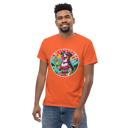"Dogs On Vacation"-Kollektion - Schweizer Sennenhund - Klassisches Unisex-T-Shirt - 13 verschiedene Farben