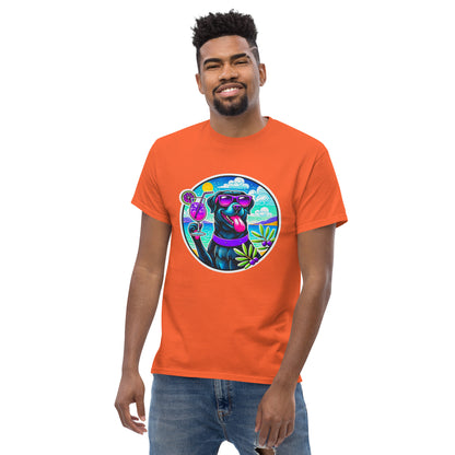 "Dogs On Vacation"-Kollektion - Black Labbi #3 - Klassisches Unisex-T-Shirt - 13 verschiedene Farben