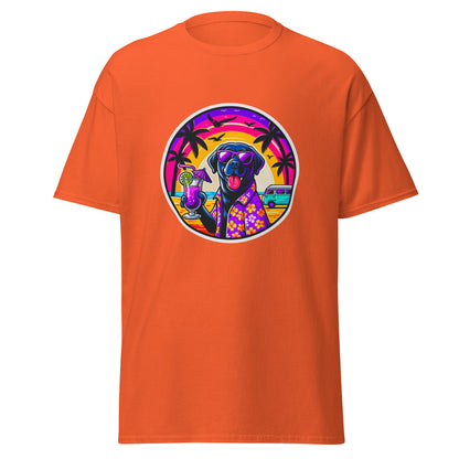 "Dogs On Vacation"-Kollektion - Black Labrador #1 - Klassisches Unisex-T-Shirt - 13 verschiedene Farben