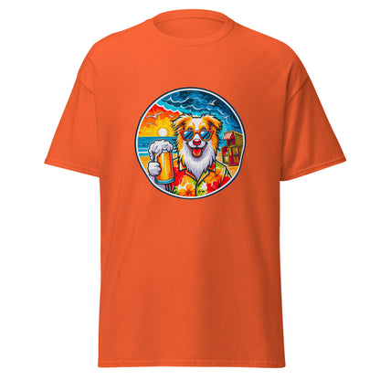 "Dogs On Vacation"-Kollektion - Australian Shepherd #2 (at Baltic Sea) - Klassisches Unisex-T-Shirt - 13 verschiedene Farben