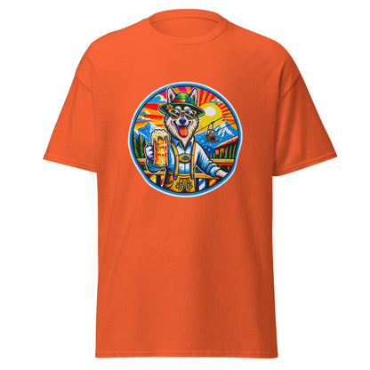 "Dogs On Vacation"-Kollektion - European Sled Dog - Klassisches Unisex-T-Shirt - 13 verschiedene Farben