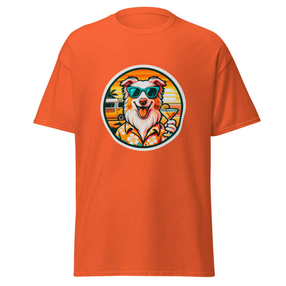 "Dogs On Vacation"-Kollektion - Australian Shepherd #1 - Klassisches Unisex-T-Shirt - 13 verschiedene Farben
