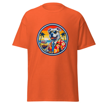 "Dogs On Vacation"-Kollektion - Staffordshire-Terrier #1 - Klassisches Unisex-T-Shirt - 13 verschiedene Farben