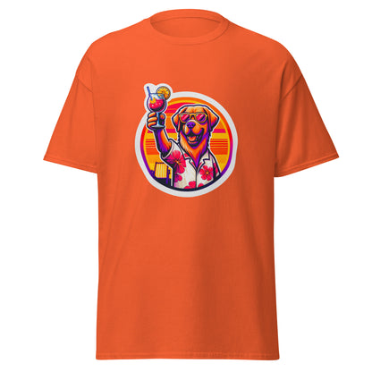 "Dogs On Vacation"-Kollektion - Golden Retriever #1 - Klassisches Unisex-T-Shirt - 13 verschiedene Farben