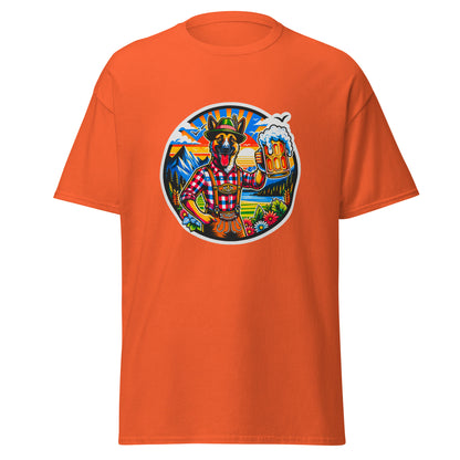 "Dogs On Vacation"-Kollektion - Schäferhund #1 (in Bavaria) - Klassisches Unisex-T-Shirt - 13 verschiedene Farben