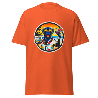 "Dogs On Vacation"-Kollektion - Black Labrador #3 - Klassisches Unisex-T-Shirt - 13 verschiedene Farben