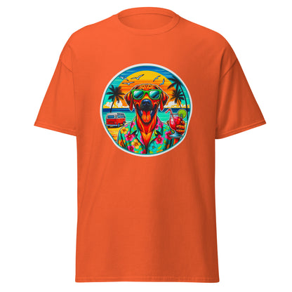 "Dogs On Vacation"-Kollektion - Rhodesian Ridgeback - Klassisches Unisex-T-Shirt - 13 verschiedene Farben