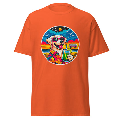 "Dogs On Vacation"-Kollektion - White Labbi - Klassisches Unisex-T-Shirt - 13 verschiedene Farben