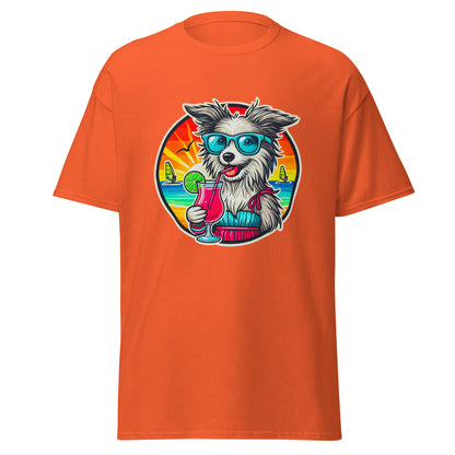 "Dogs On Vacation"-Kollektion - Bobtail - Klassisches Unisex-T-Shirt - 13 verschiedene Farben