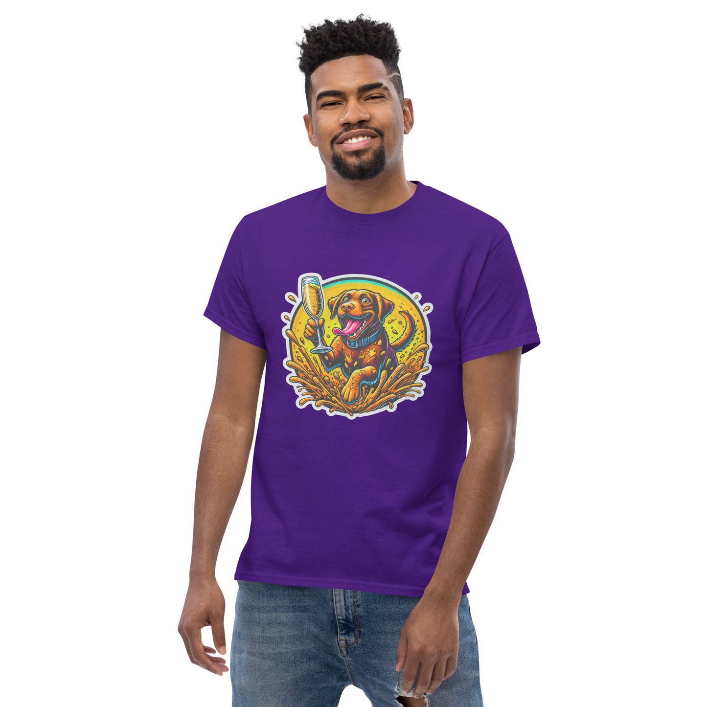 "Dogs On Vacation"-Kollektion - Brown Labbi - Klassisches Unisex-T-Shirt - 13 verschiedene Farben
