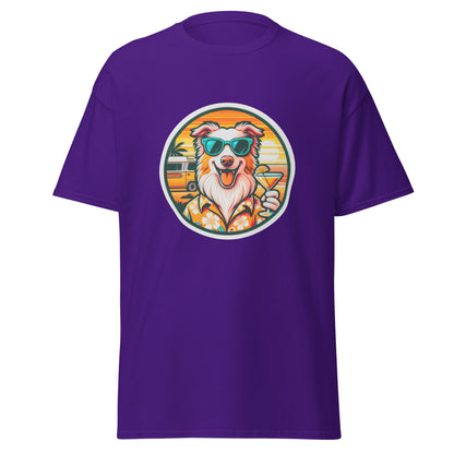 "Dogs On Vacation"-Kollektion - Australian Shepherd #1 - Klassisches Unisex-T-Shirt - 13 verschiedene Farben
