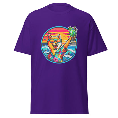 "Dogs On Vacation"-Kollektion - Shiba Inu - Klassisches Unisex-T-Shirt - 13 verschiedene Farben
