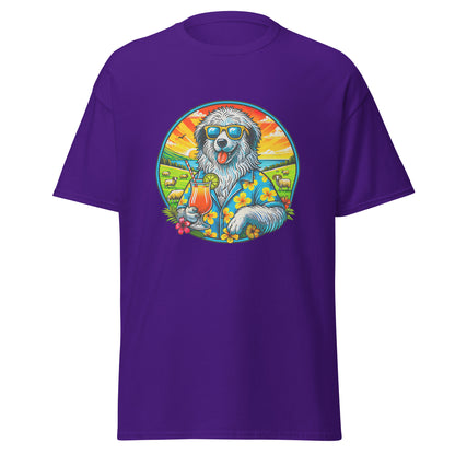 "Dogs On Vacation"-Kollektion - Polish Lowland Sheepdog - Klassisches Unisex-T-Shirt - 13 verschiedene Farben