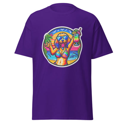 "Dogs On Vacation"-Kollektion - Blonde Haveneser (female) - Klassisches Unisex-T-Shirt - 13 verschiedene Farben