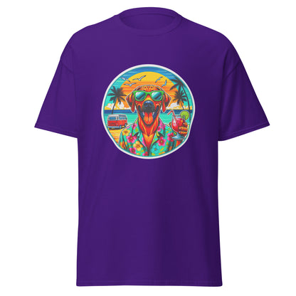 "Dogs On Vacation"-Kollektion - Rhodesian Ridgeback - Klassisches Unisex-T-Shirt - 13 verschiedene Farben