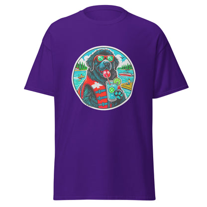 "Dogs On Vacation"-Kollektion - Neufundländer - Klassisches Unisex-T-Shirt - 13 verschiedene Farben